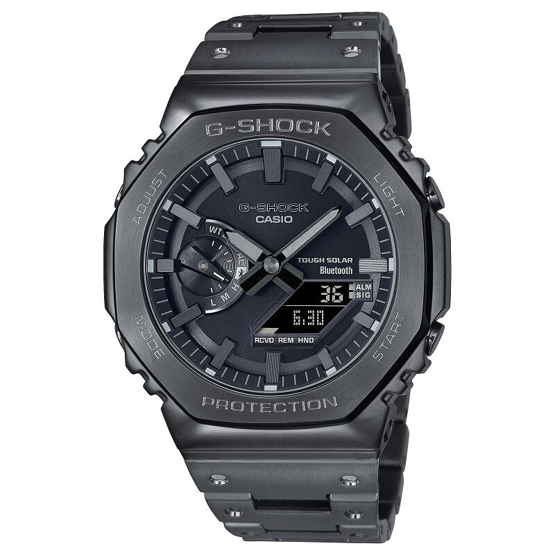 カシオ ジーショック g-shock 八角形 メタルバージョン Bluetooth ブルートゥース ソーラー メンズ腕時計 人気 記念日 お祝い 誕生日 彼氏 プレゼント クリスマス 就職祝い 還暦 ラッピング無料 アナログ GM-B2100BD-1AJF