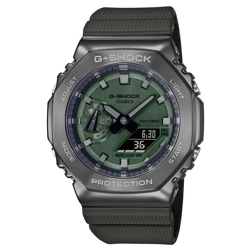 g-shock 腕時計 男性&女性用 カシオ ジーショック CASIO G-SHOCK 八角形 ステンレスベゼル 国内正規品 防水 人気 記念日 お祝い 誕生日 彼氏 プレゼント クリスマス 合格 進学 卒業 就職祝い 還暦 アナログ 電池式 GM-2100B-3AJF