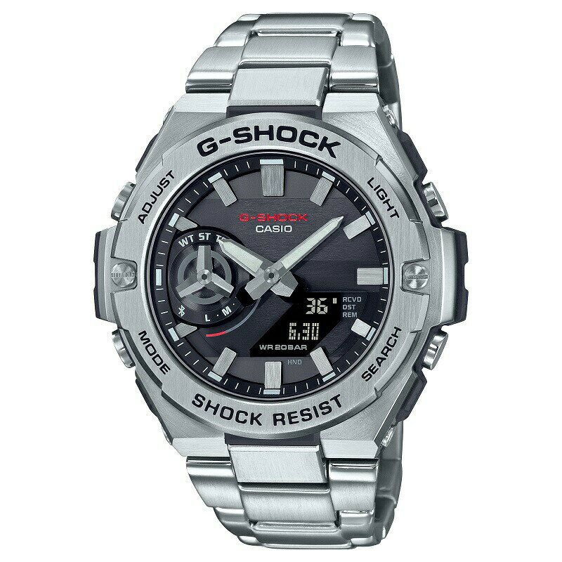 g-shock ӻ  åCASIO  G-SHOCK G-STEEL  ͵   ʳ ǰ ˤ  ˤ 뺧 Ǽ  Ŭ åԥ̵ Ȼ ᥿Х ʥ ֥롼ȥǽ GST-B500D-1AJF