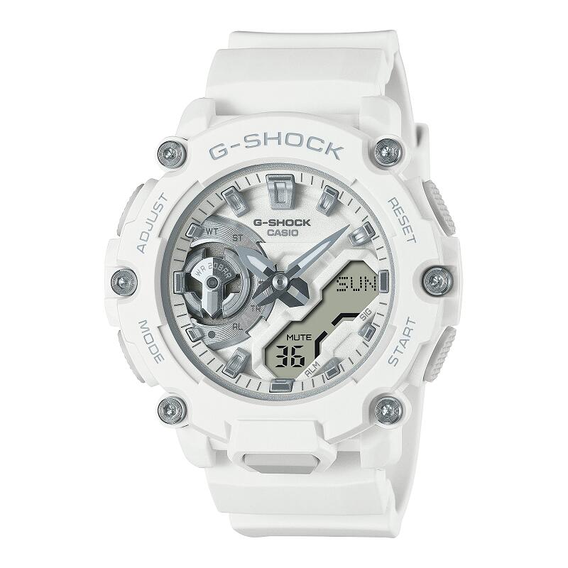 g-shock 腕時計 ジーショック CASIO カシオ G-SHOCK ミッドサイズ 男女兼用サイズ 防水 国内正規品 新品 人気 結婚 記念日 お祝い 誕生日 就職合格 進学 卒業 祝い 還暦 最適 アナログ ホワイト 電池式 ラッピング無料 GMA-S2200M-7AJF