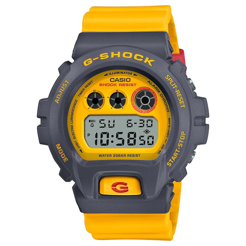 gショック CASIO G-SHOCK ジーショック g-shock 腕時計 男性用 カシオ イエロー 国内正規品 クリスマス 記念日 誕生日 入学 進学 卒業 合格 プレゼント お祝い 就職祝い 頑丈 防水時計 デジタル 黒 電池式時計 DW-6900Y-9JF