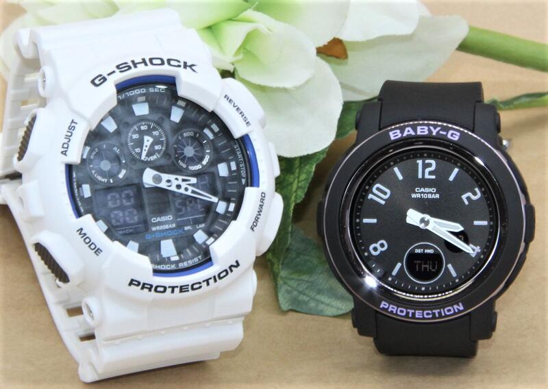 ペアウォッチ gショック CASIO ジーショック ベビージー 腕時計 正規品 記念日 誕生日 カップル 贈り物 夫婦 婚約 結婚 人気 プレゼント 送料無料 ペアウオッチ Gショック G-SHOCK BABY-G ペア腕時計 カシオ 2本セットGA-100B-7AJF BGA-290DR-1AJF