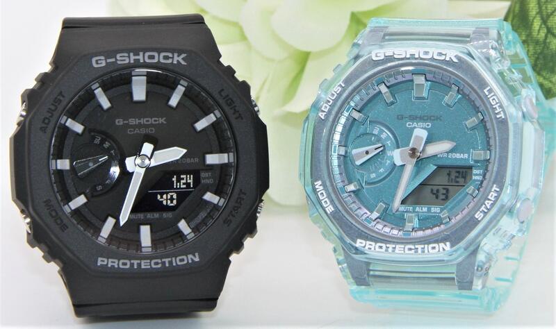 gショック ペアウォッチ カシオ CASIO ペアウォッチ 八角形 gショック ジーショック 腕時計ペア 防水 クリスマス 記念日 誕生日 カップル 贈り物 彼氏 彼女 お揃い 夫婦 親子ペア GA-2100の大きさ違いペア GA-2100-1AJF GMA-S2100SK-2AJF