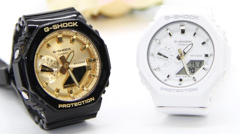 gショック ペアウォッチ カシオ 八角形 ペアウォッチ gショック ミッドサイズペア腕時計 ラッピング無料 人気 結婚記念日 退職祝い お揃い 記念日 彼氏 彼女 夫婦 誕生日 贈り物 クリスマス 電池式 ブラック ホワイト GA-2100GB-1AJF GMA-S2100-7AJF