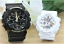 ペアウォッチ gショック CASIO ジーショック ベビージー 正規品 記念日 誕生日 カップル 贈り物 夫婦 婚約 結婚 人気 プレゼント 送料無料 ペアウオッチ gショック Gショック G-SHOCK BABY-G ペア腕時計 2本セット GA-100CF-1A9JF BA-110XRG-7AJF(2)