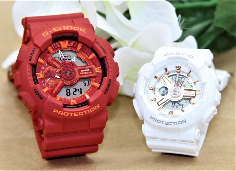 ڥå gå CASIO å ٥ӡ  ǰ  åץ £ʪ   뺧 ͵ ץ쥼 ̵ ڥå gå Gå G-SHOCK BABY-G ڥӻ  2ܥå GA-110AC-4AJF BA-110XRG-7AJF