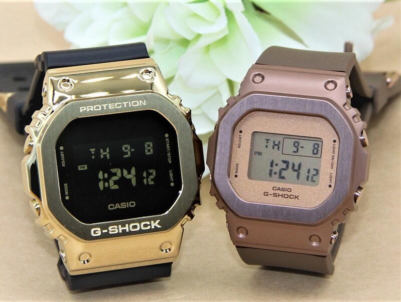 カシオ ペアウォッチ gショック ベビージー ペア腕時計 ラッピング無料 人気 結婚記念日 退職祝い お揃い 記念日 結婚祝い 彼氏 彼女 夫婦 誕生日 贈り物 クリスマス スクエア 5600 デジタル 電池式 GM-5600UG-9JF GM-S5600BR-5JF