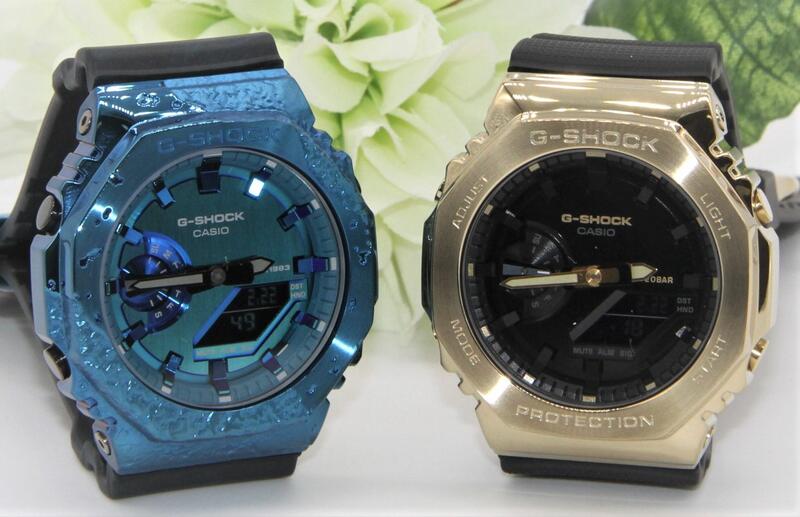 gショック ペアウォッチ カシオ ペアウォッチ gショック CASIO ジーショック 八角形 ステンレスベゼル クリスマス 記念日 誕生日 贈り物 夫婦 彼氏 彼女 婚約 結婚 人気 プレゼント 送料無料 ペアウオッチ ペア腕時計 GM-2140GEM-2AJR GM-2100G-1A9JF