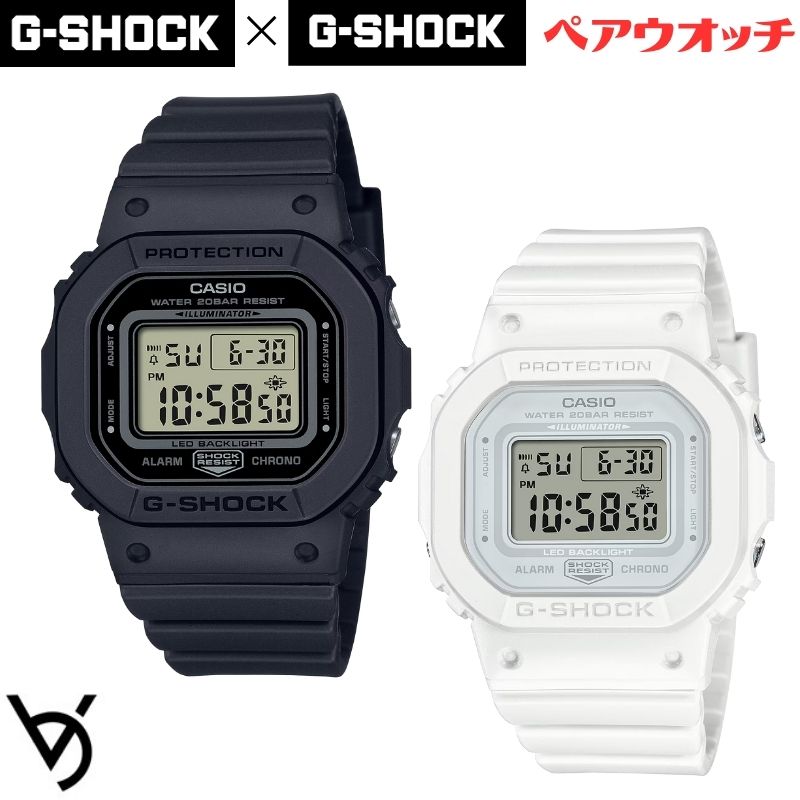 カシオ ペアウォッチ gショック ミッドサイズ ペア腕時計 お揃いペア 防水 人気 結婚記念日 退職祝い お揃い 記念日 結婚祝い 彼氏 彼女 夫婦 誕生日 贈り物 クリスマスプレゼント スクエア デジタル GMD-S5600BA-1JF GMD-S5600BA-7JF