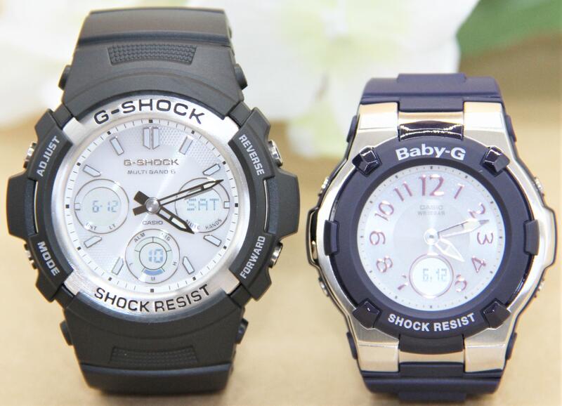 ペアウォッチ gショック CASIO ジーショック ベビージー 正規品 記念日 誕生日 カップル 贈り物 夫婦 婚約 結婚 人気 プレゼント 送料無料 ペアウオッチ gショック Gショック G-SHOCK BABY-G ペア腕時計 カシオ 2本セット AWG-M100S-7AJF BGA-1100-2BJF