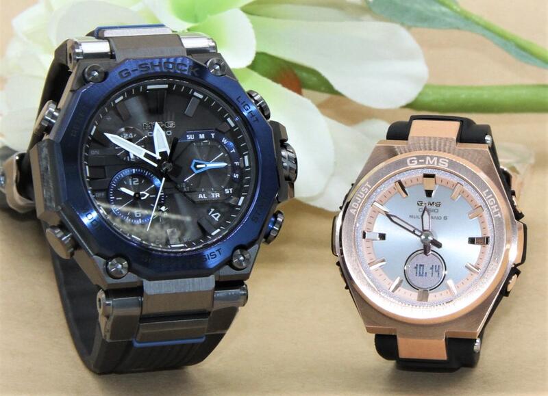 ジーショックペアウォッチ ペアカップル g-shock baby-g 腕時計 防水 ブルートゥース 防水 MTG G-ms 人気 記念日 誕生日 プレゼント お祝い 就職祝い 還暦 クリスマス 人気 ラッピング無料 MTG-B2000B-1A2JF MSG-W200G-1A1JF