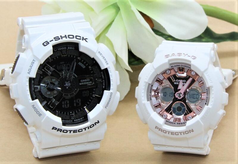 ペアウォッチ gショック CASIO ジーショック ベビージー 腕時計 正規品 記念日 誕生日 贈り物 夫婦 婚約 結婚 人気 プレゼント 送料無料 ペアウオッチ gショック Gショック G-SHOCK BABY-G ペア腕時計 2本セット GA-110GW-7AJF BA-130-7A1JF