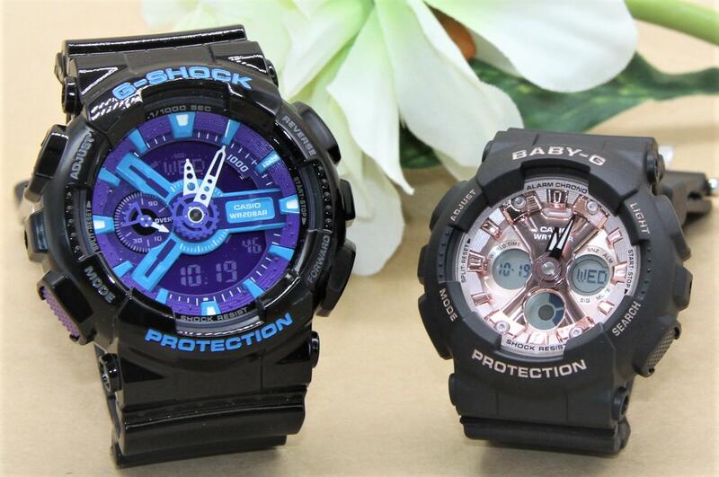 ペアウォッチ gショック CASIO ジーショック ベビージー 腕時計 正規品 記念日 誕生日 贈り物 夫婦 婚約 結婚 人気 プレゼント 送料無料 ペアウオッチ gショック Gショック G-SHOCK BABY-G ペア腕時計 2本セット GA-110HC-1AJF BA-130-1A4JF