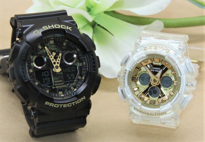 ペアウォッチ gショック CASIO ジーショック ベビージー 正規品 記念日 誕生日 カップル 贈り物 夫婦 婚約 結婚 人気 プレゼント 送料無料 ペアウオッチ Gショック G-SHOCK BABY-G ペア腕時計 カシオ 2本セット GA-100CF-1A9JF BA-130CVG-7AJF