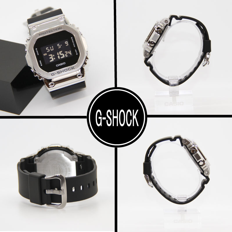 g-shock 腕時計 男性&女性用 カシオ ジーショック CASIO G-SHOCK ステンレスベゼル 国内正規品 防水 人気 記念日 お祝い 誕生日 彼氏 プレゼント クリスマス 合格 進学 卒業 就職祝い 還暦 デジタル 電池式 GM-5600U-1JF