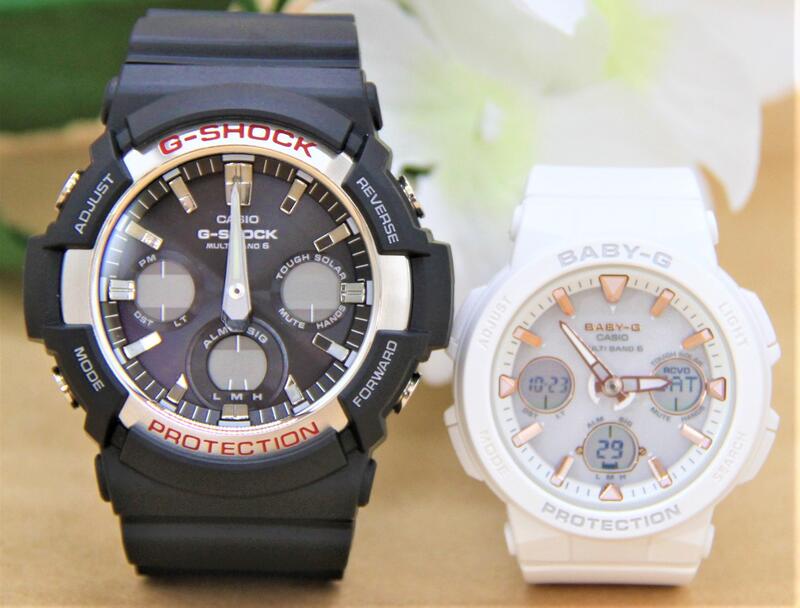 カシオ ペアウォッチ gショック CASIO ジーショック ベビージー 電波時計 クリスマス 記念日 誕生日 贈り物 夫婦 彼氏 彼女 婚約 結婚 人気 プレゼント 送料無料 Gショック G-SHOCK BABY-G ペア腕時計 2本セット GAW-100-1AJF BGA-2500-7AJF