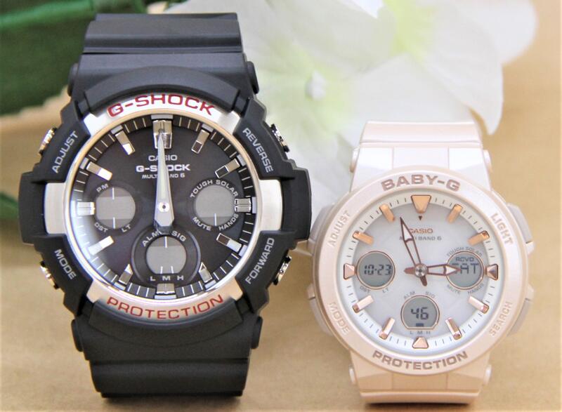 カシオ ペアウォッチ gショック CASIO ジーショック ベビージー 電波時計 クリスマス 記念日 誕生日 贈り物 夫婦 彼氏 彼女 婚約 結婚 人気 プレゼント 送料無料 Gショック G-SHOCK BABY-G ペア腕時計 2本セット GAW-100-1AJF BGA-2510-4AJF