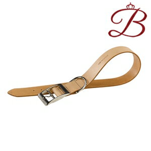 イタリアferplast社製 革 犬具 C40/63 ナチュラル 犬用 首輪 首回り55から63cm クビワ 犬 くびわ