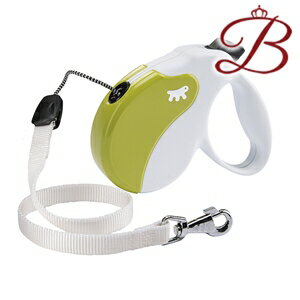 イタリアferplast社製 アミーゴ コード MINI AMIGO CORD 犬 りーど 伸縮 リード 適応体重12kgまで 3m さんぽグッズ ホワイト＆グリーン