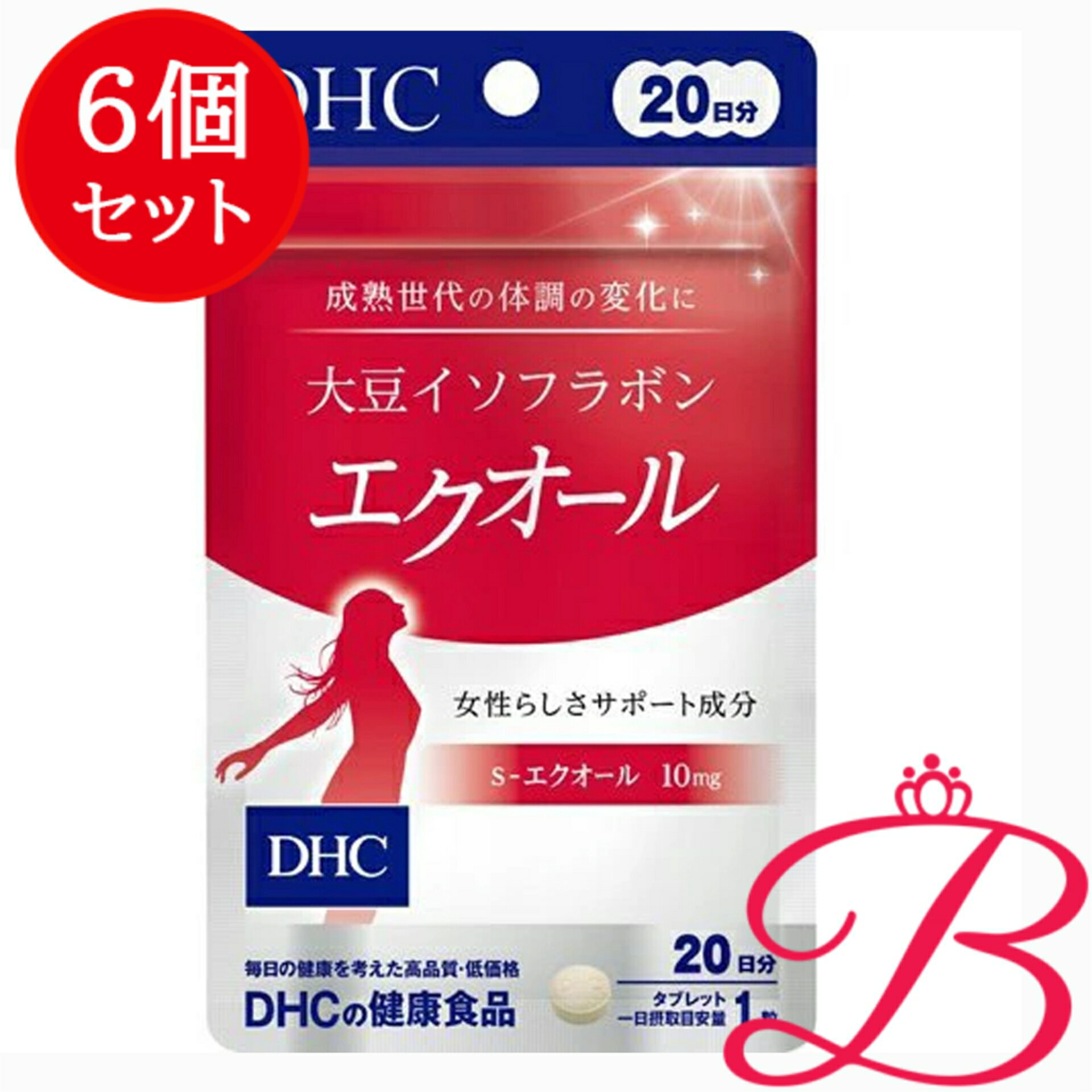 【×6個】DHC 大豆イソフラボン エクオール 20粒 (20日分)