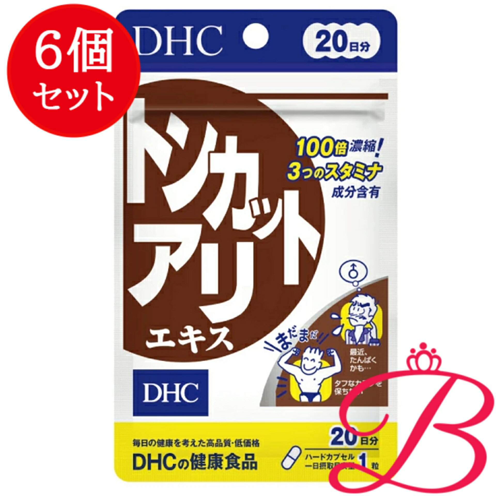 【×6個】DHC トンカットアリエキス 20粒 (20日分)