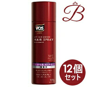 【×12個】サンスター VO5 フォーメン ヘアスプレイ スーパーハード 無香料 260g