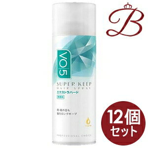 【×12個】サンスター VO5 スーパーキープヘアスプレイ エクストラハード 無香料 330g