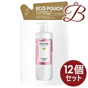 【×12個】パンテーン エフォートレス グッドモーニングスムース シャンプー 350mL 詰替え用