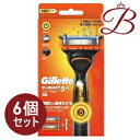 【×6個】ジレット フュージョン 電動ホルダー カミソリ 替刃2個付