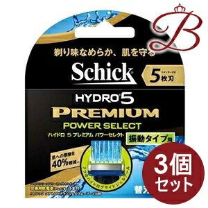 【×3個】シック ハイドロ5プレミアム パワーセレクト 替刃 4個入