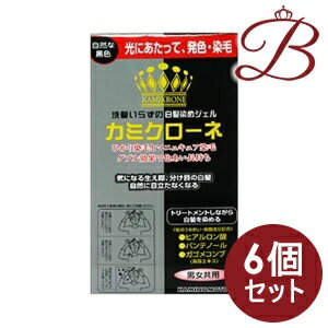 【×6個】加美乃素本舗 カミクローネ 自然な黒色 80mL