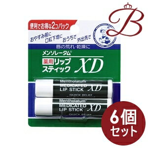 乐天商城 - 【×6個】ロート製薬 メンソレータム薬用リップスティックXD 2個パック