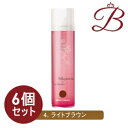 【×6個】イリヤ 彩 酸性ヘアカラースプレー (ライトブラウン) 120g