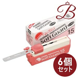 【×6個】フェザー プロフェッショナル ソフトガード PSF-15 15枚入