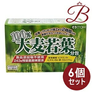 【×6個】井藤漢方 100%大麦若葉(分包) 3g×30包 【×6個】井藤漢方 100%大麦若葉(分包) 3g×30包