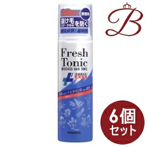 【×6個】柳屋 薬用育毛 フレッシュトニック (無香料スーパークール) 190g