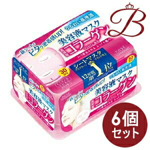 【×6個】コーセー クリアターン エッセンスマスク コラーゲン 30枚入