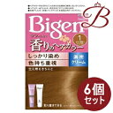 【×6個】ホーユー ビゲン 香りのヘアカラー クリーム 1 かなり明るいライトブラウン