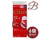 【×6個】ホーユー シエロ ヘアカラーEX クリーム 5RU 深いルビーブラウン