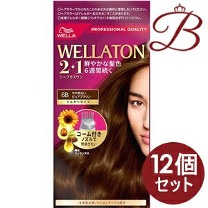 【×12個】WELLA ウエラ トーン2+1 ミルキータイプ EX 6B やや明るいピュアブラウン1セット