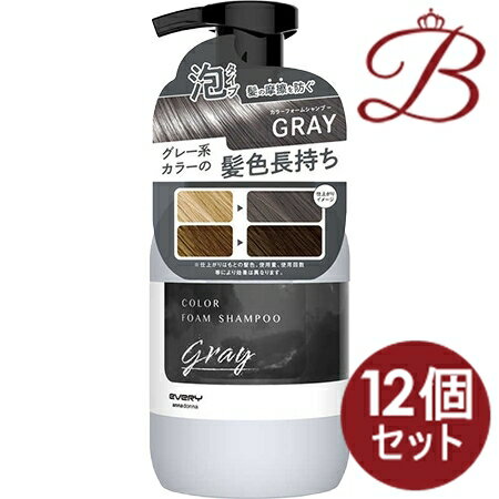 【×12個セット】エブリ　カラーフォームシャンプー〈グレー〉 250ml