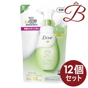 【×12個】ダヴ Dove ディープピュア クリーミー泡洗顔料 詰替 125ml