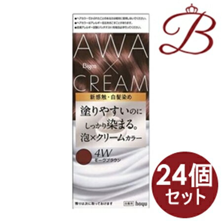 【×24個セット】ビゲン　泡クリームカラー　モーヴブラウン　 50g+40g+5mL