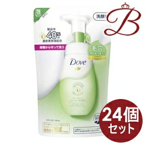 【×24個】ダヴ Dove ディープピュア クリーミー泡洗顔料 詰替 125ml