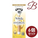 【×6個】シック ハイドロ5 ナチュラル ホルダー 本体+替刃(2個入り)×1セット