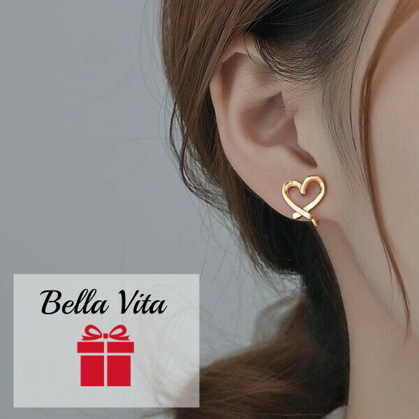 ピアス ハート レディース k18RGP スタッドピアス アクセサリー 結婚式 カジュアル 可愛い プレゼント 母の日 クリスマス