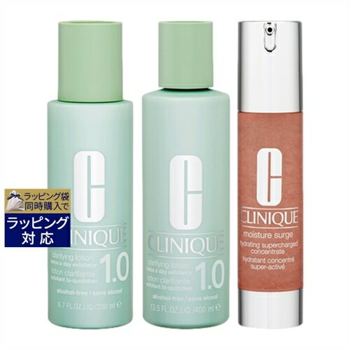 クリニーク コフレ 送料無料 クリニーク クラリファイング ローション 1.0 200ml とクラリファイング ローション 1.0 400ml とモイスチャー サージ ハイドレーティング コンセントレート 48ml のセット | CLINIQUE スキンケアコフレ