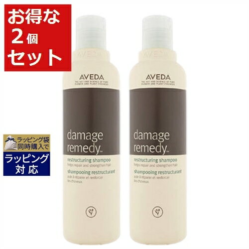 送料無料 アヴェダ ダメージレメディー リストラクチュアリング シャンプー お得な2個セット 250ml x 2 AVEDA シャンプー