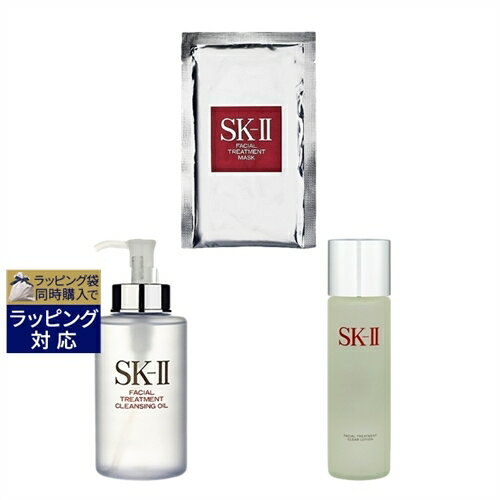 送料無料 エスケーツー（SK-II／SK2） ピテラベーシックケア クリアスキン 3点セット/FTクレンジングオイル 250ml ＋ FTマスク 1枚 ＋ FT クリア ローション 230ml | SKII スキンケアコフレ