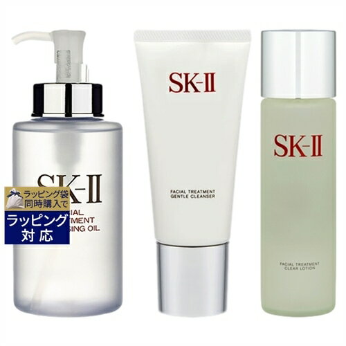 送料無料 エスケーツー（SK-II／SK2） ピテラベーシックケア 3点セット/FTクレンジングオイル 250ml ＋ FTジェントルクレンザー 120g ＋ FT クリア ローション 230ml | SKII スキンケアコフレ